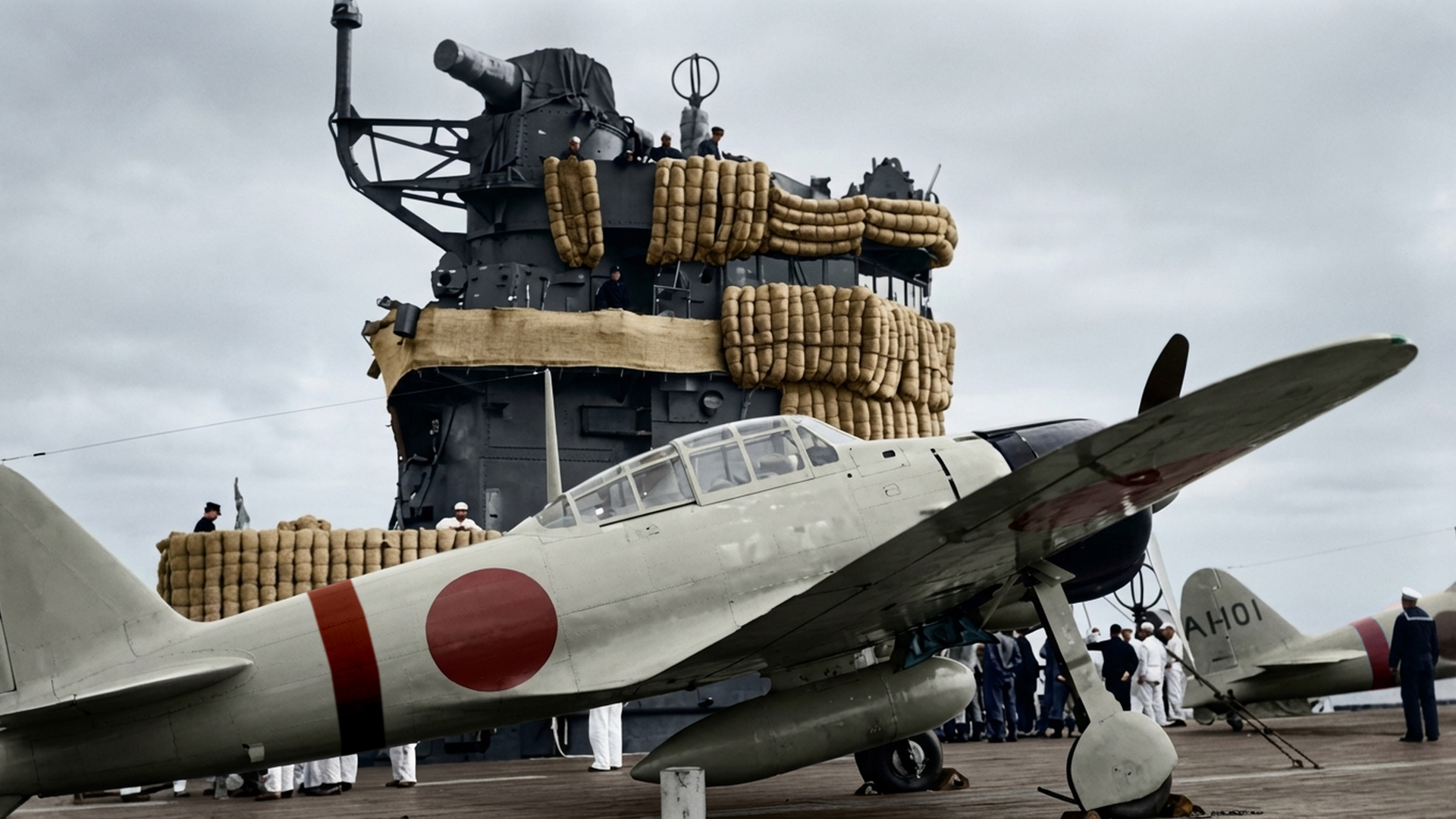 空母赤城と零戦