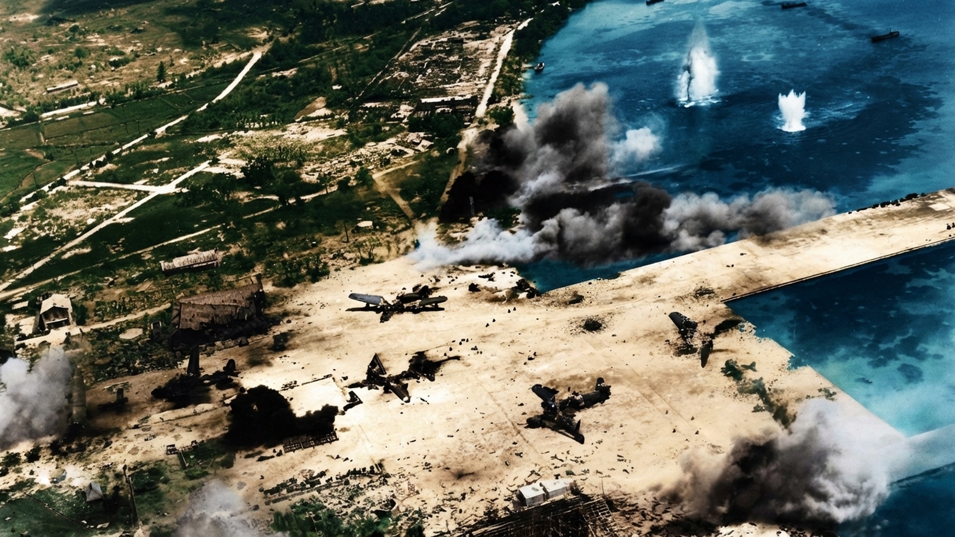 焦土と化したサイパン